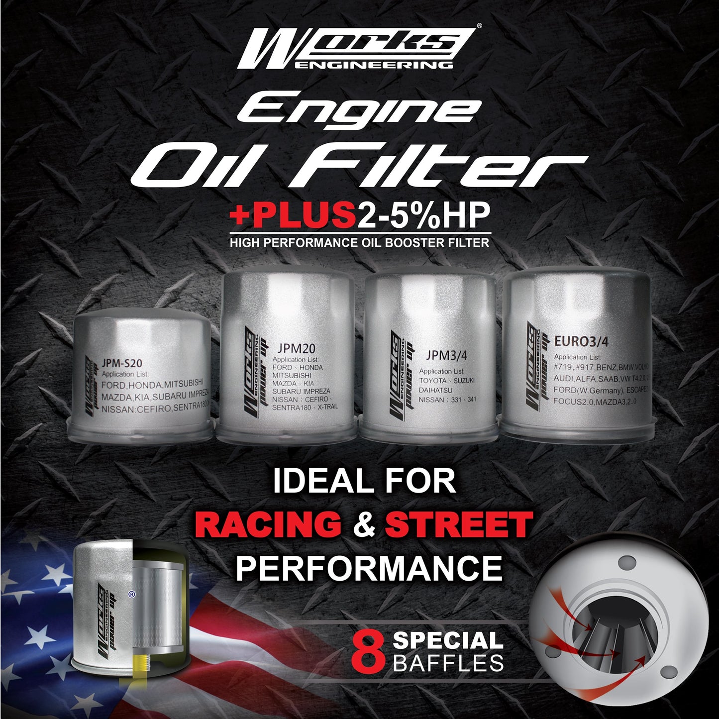Works Engineering Engine Oil Filter