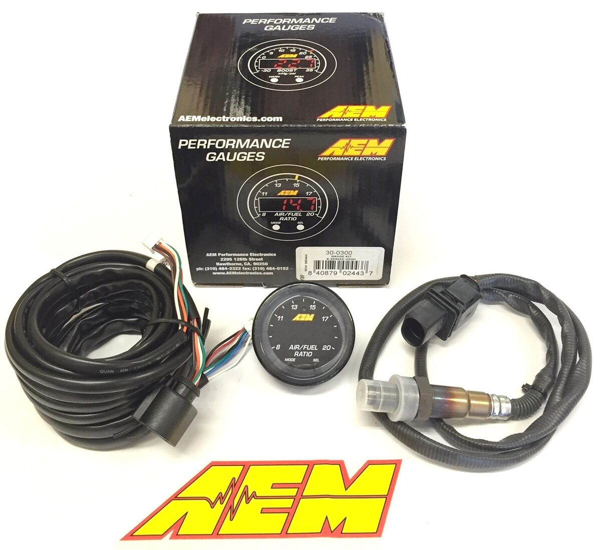 AEM X-SERIES WIDEBAND UEGO AFR GAUGE KIT (30-0300)